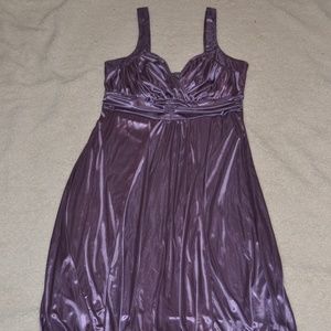 lilac plunge dress